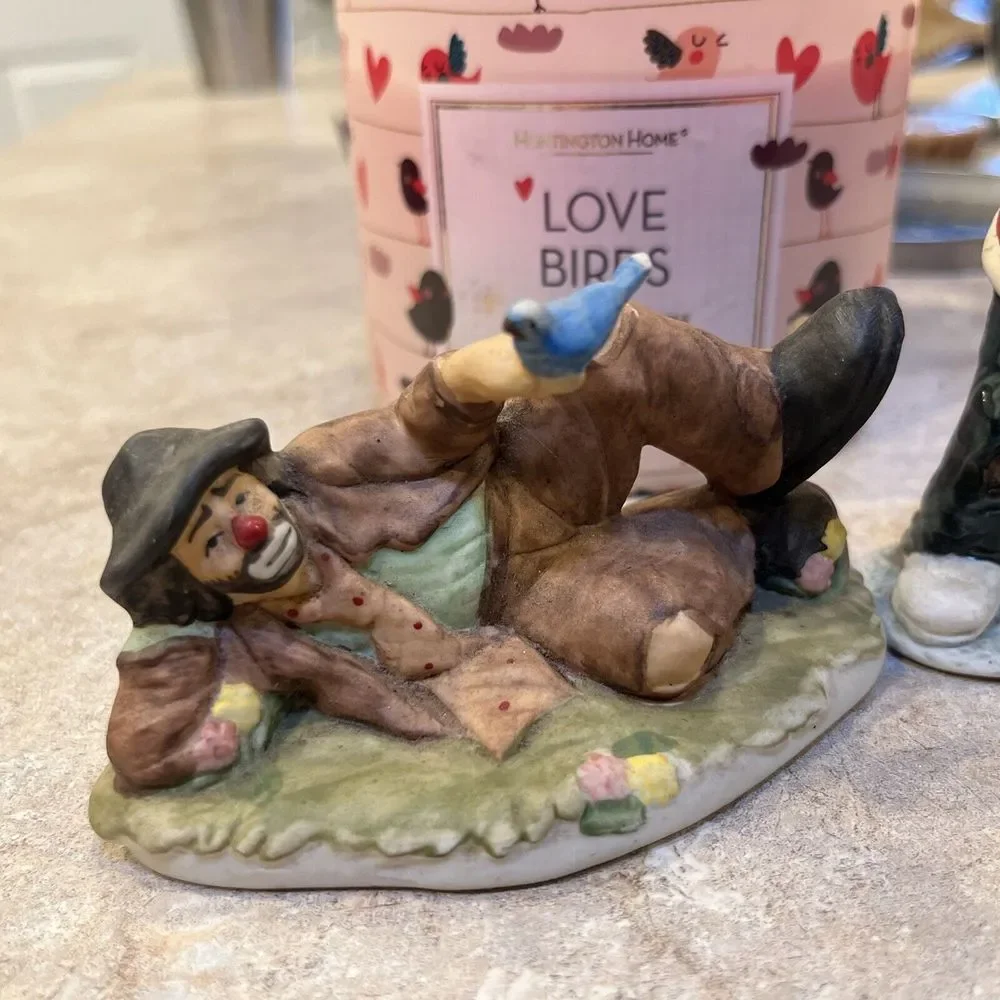 Vintage 2‎ Flambro Emmett Kelly Jr Figurines EUC